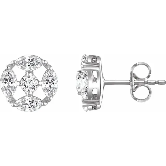 Sterling Silver Cubic Zirconia Earrings