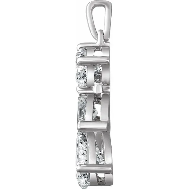 Sterling Silver Cubic Zirconia Pendant