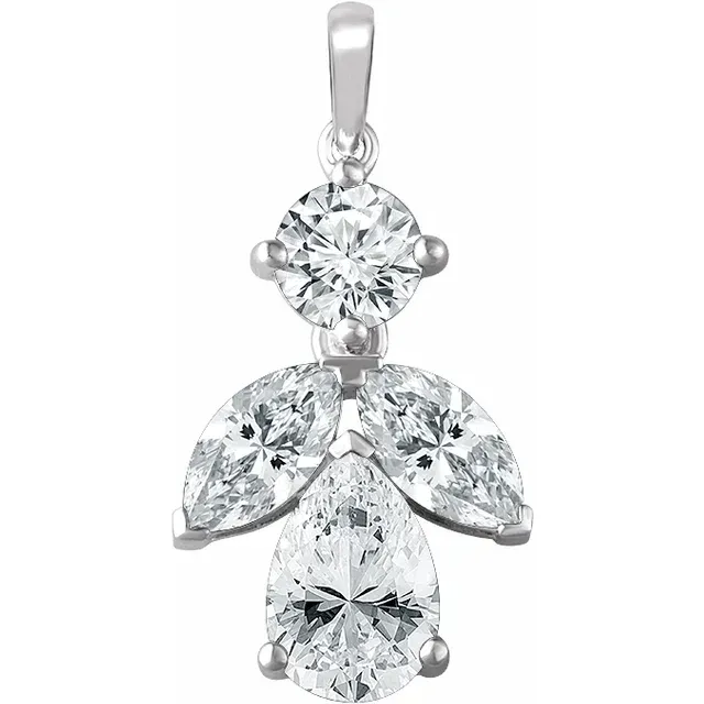 Sterling Silver Cubic Zirconia Pendant