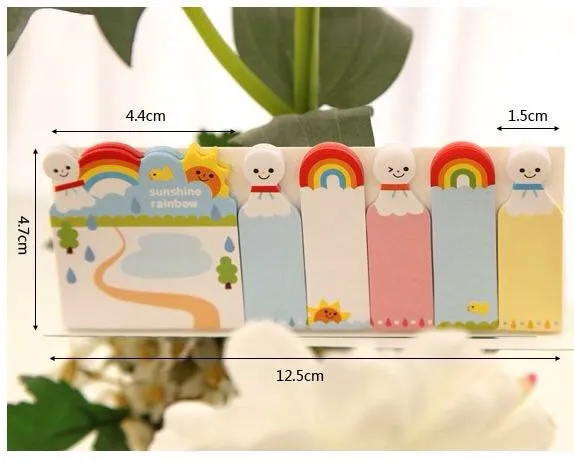 Sticky Post It Memo Note Pad - Colorful paint SS714