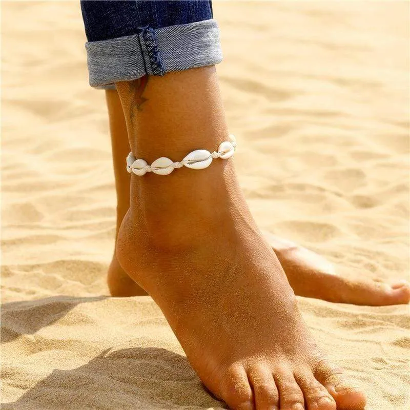 Sunrise Shell Anklet