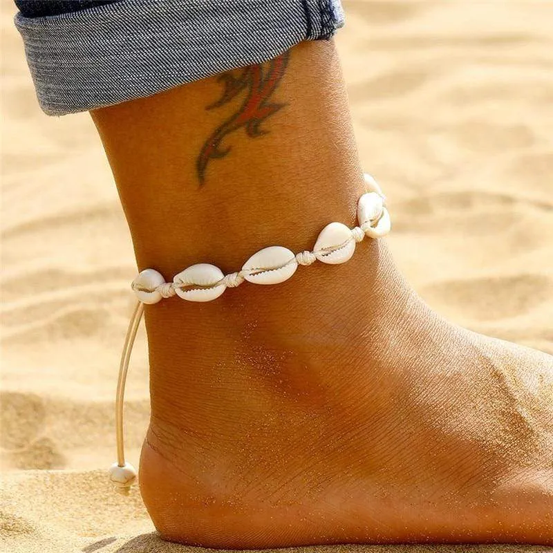 Sunrise Shell Anklet