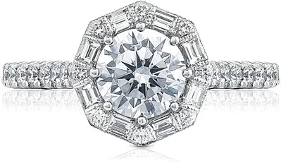 Tacori Pave Diamond Engagement Ring
