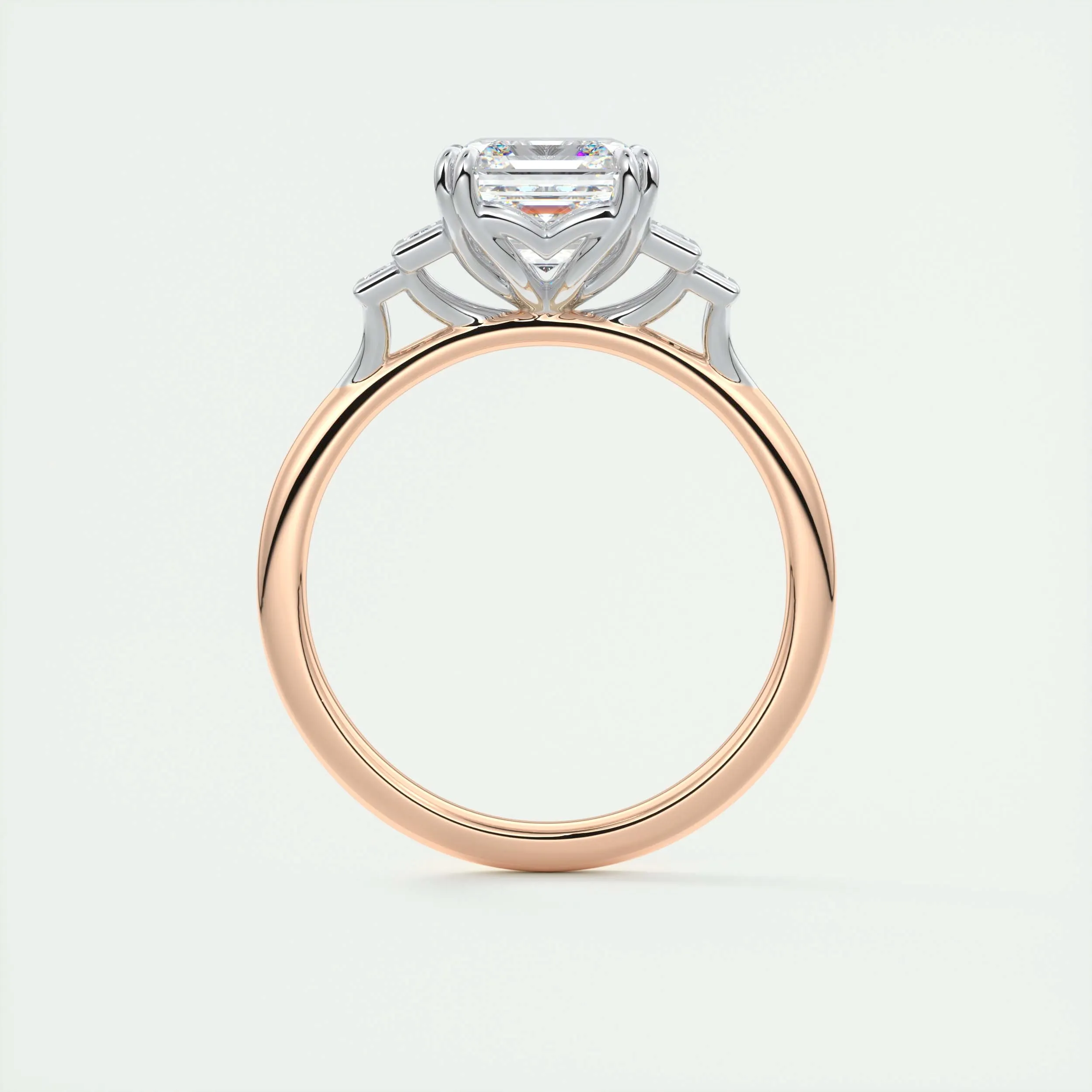 The Deco Five Stone | Asscher