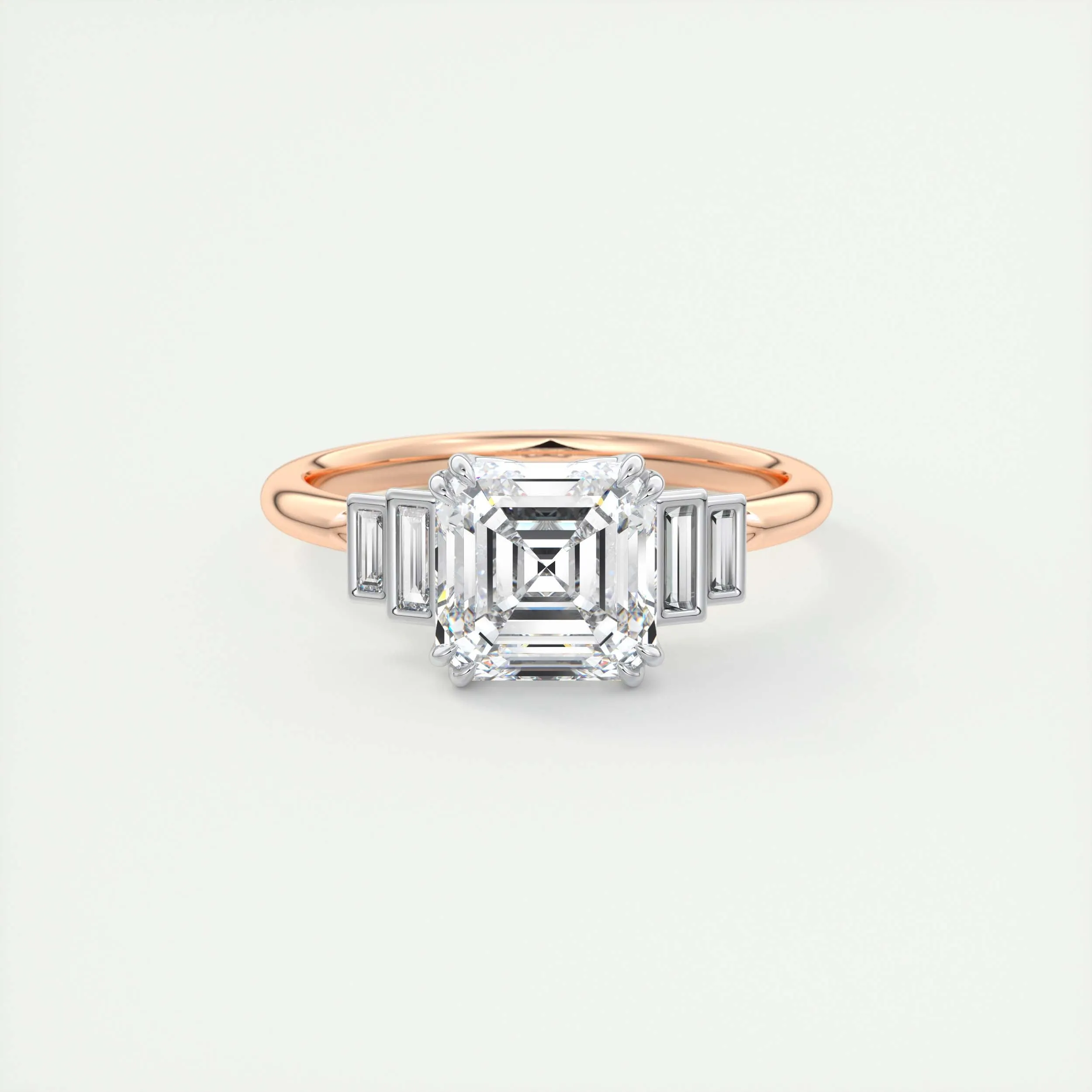 The Deco Five Stone | Asscher