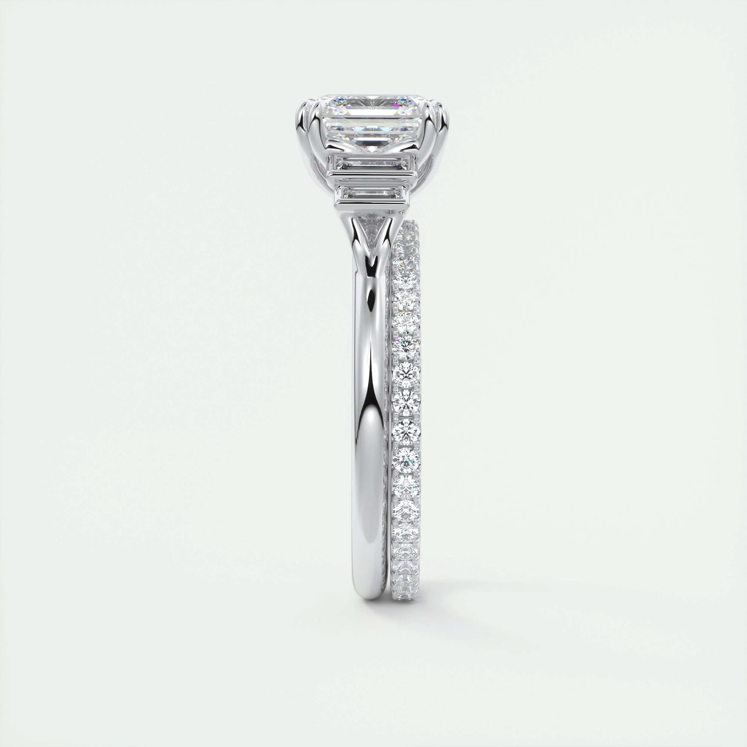 The Deco Five Stone | Asscher