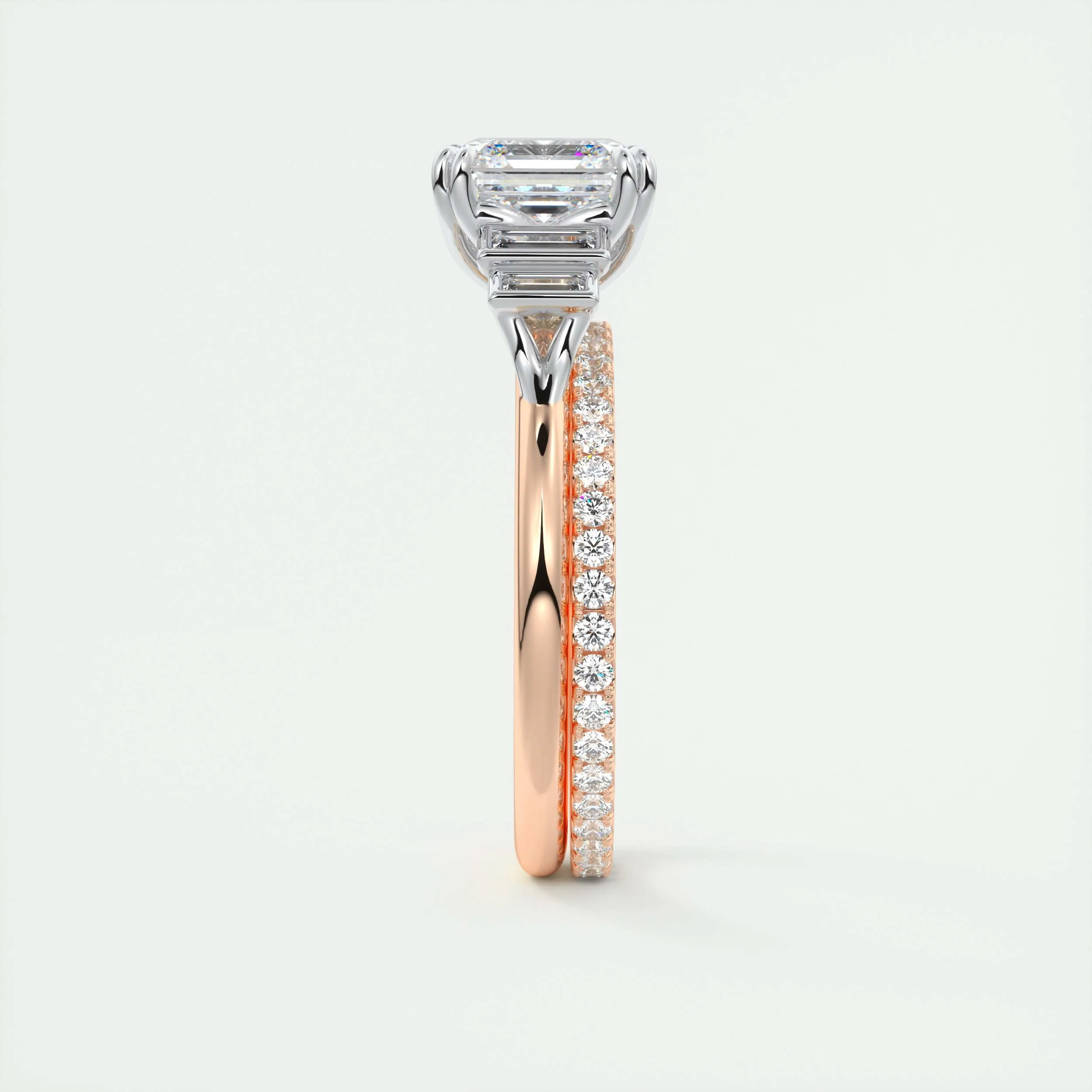 The Deco Five Stone | Asscher