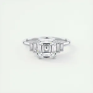 The Deco Five Stone | Asscher