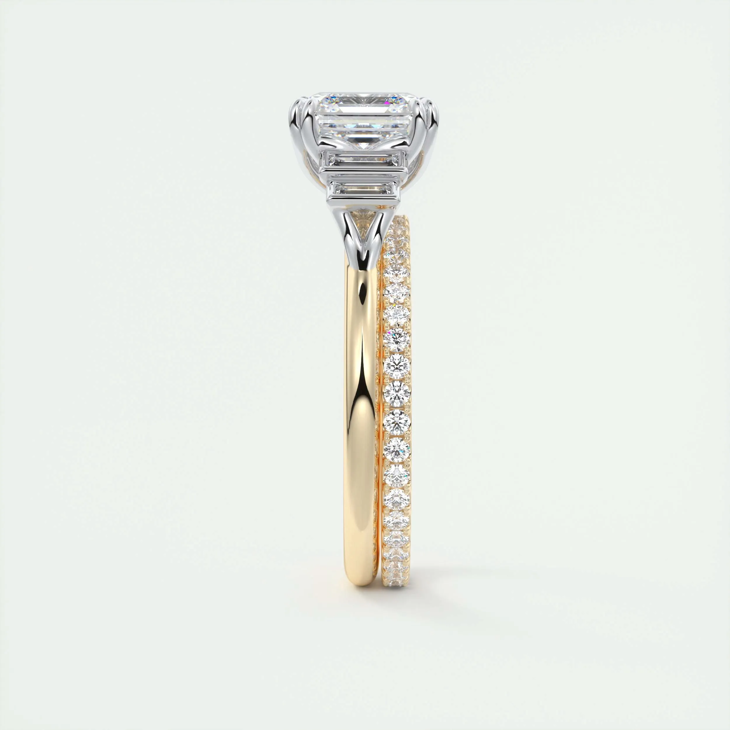 The Deco Five Stone | Asscher