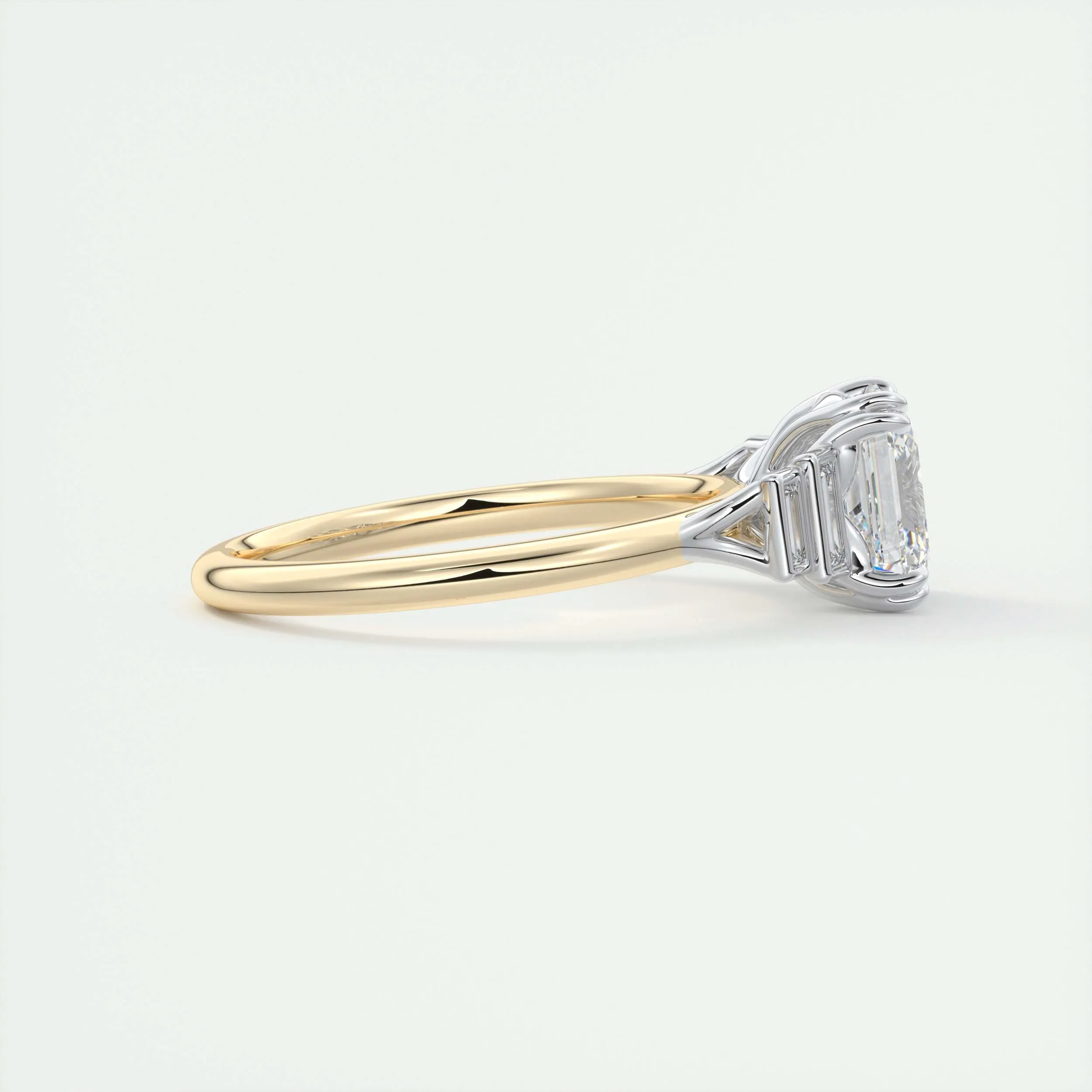 The Deco Five Stone | Asscher