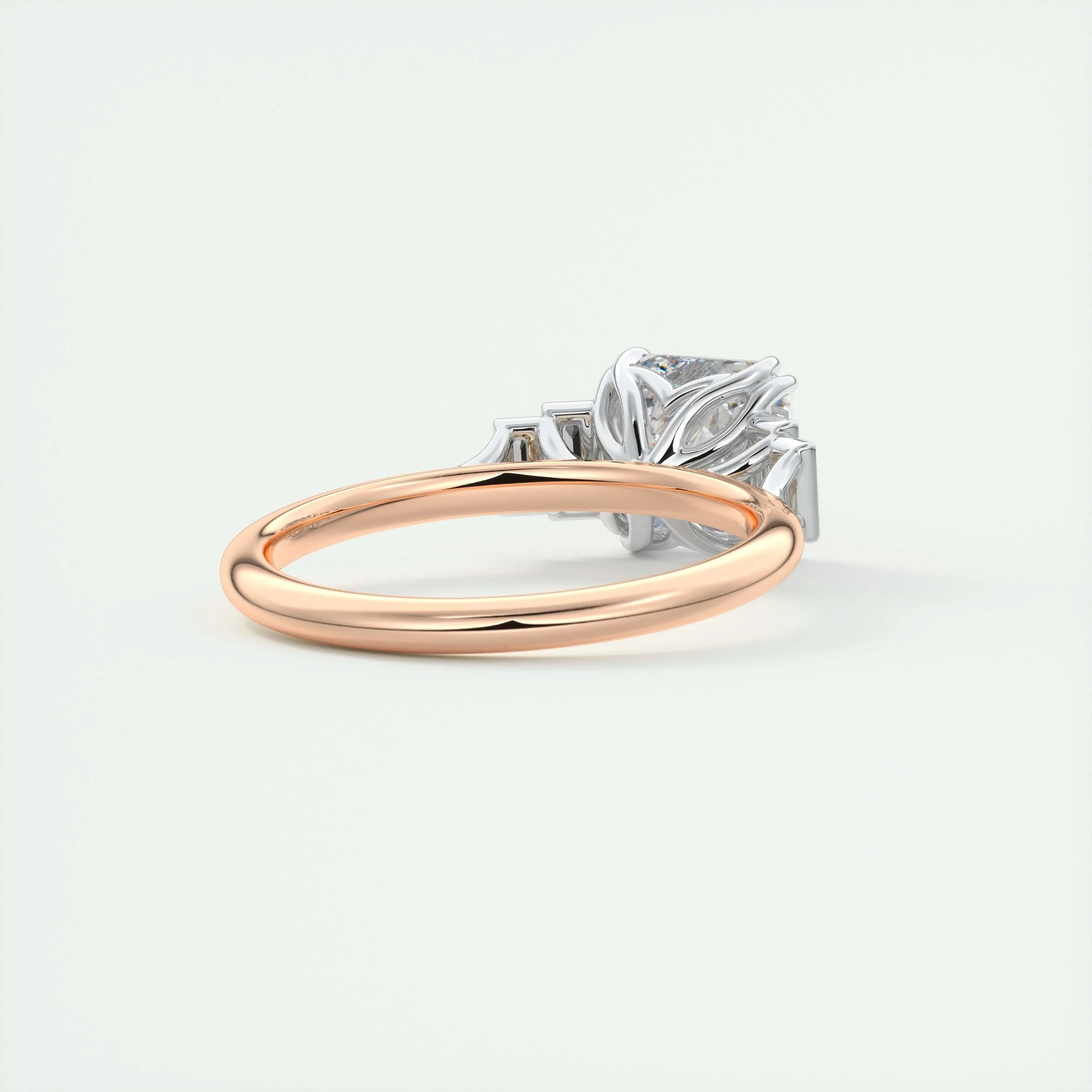 The Deco Five Stone | Asscher