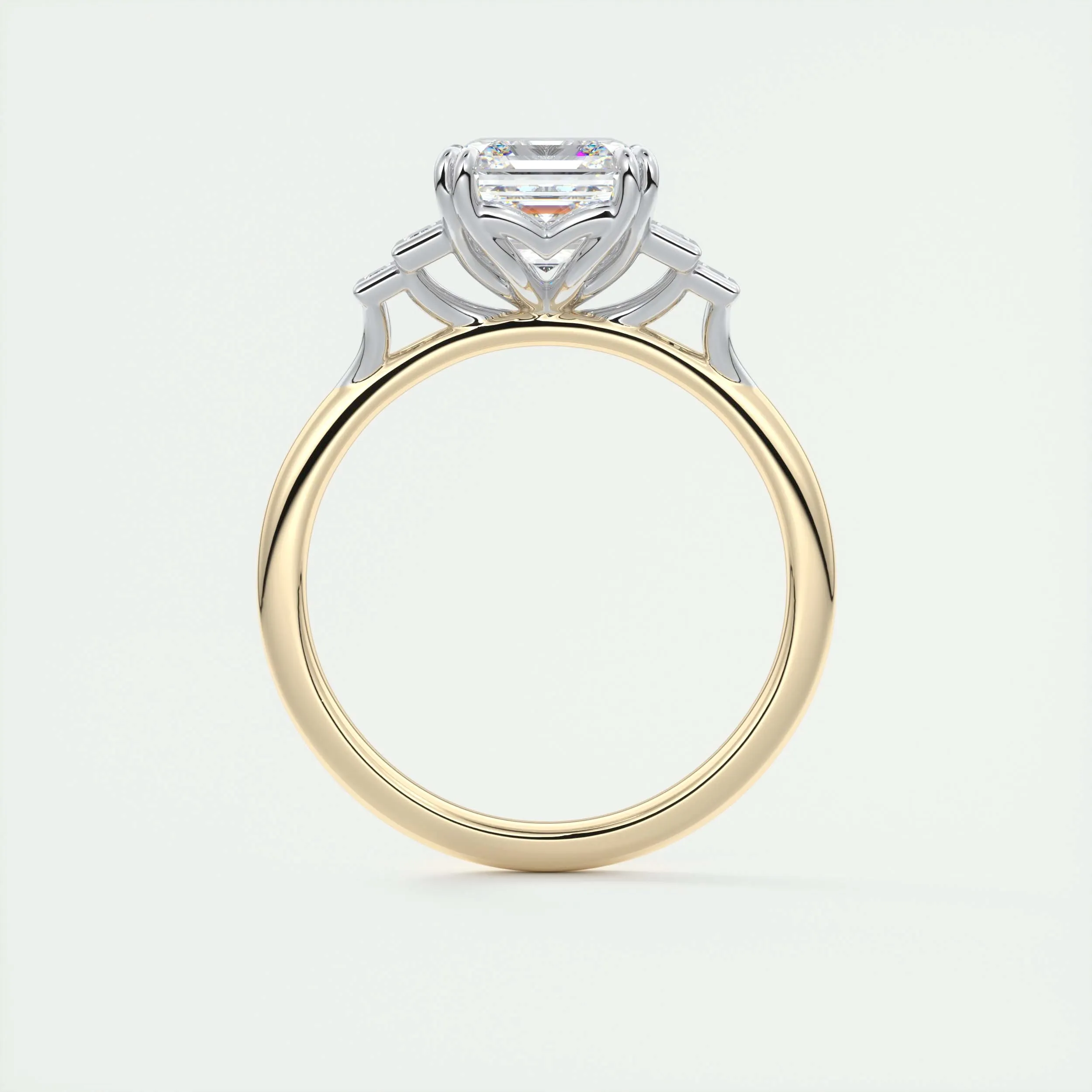 The Deco Five Stone | Asscher