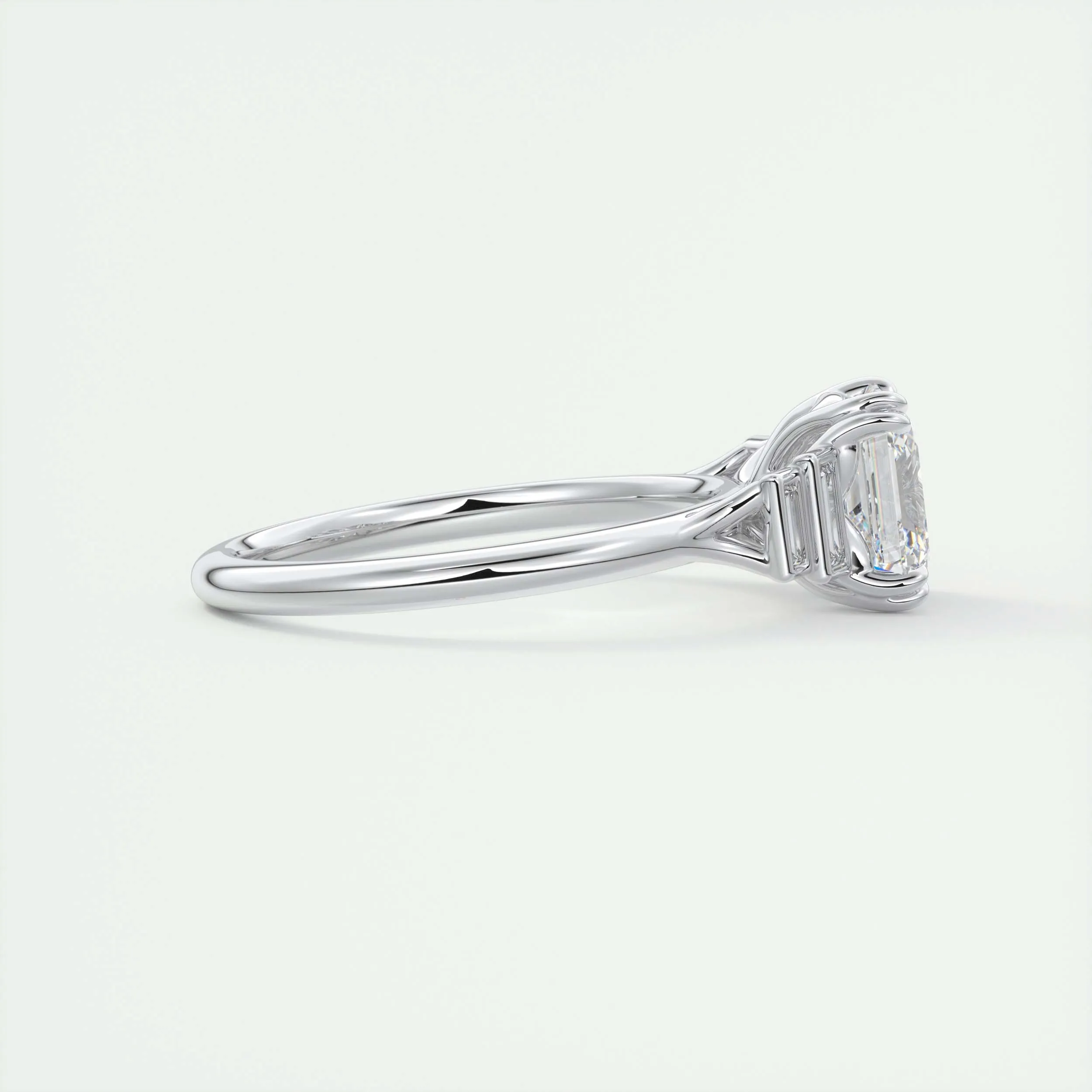 The Deco Five Stone | Asscher