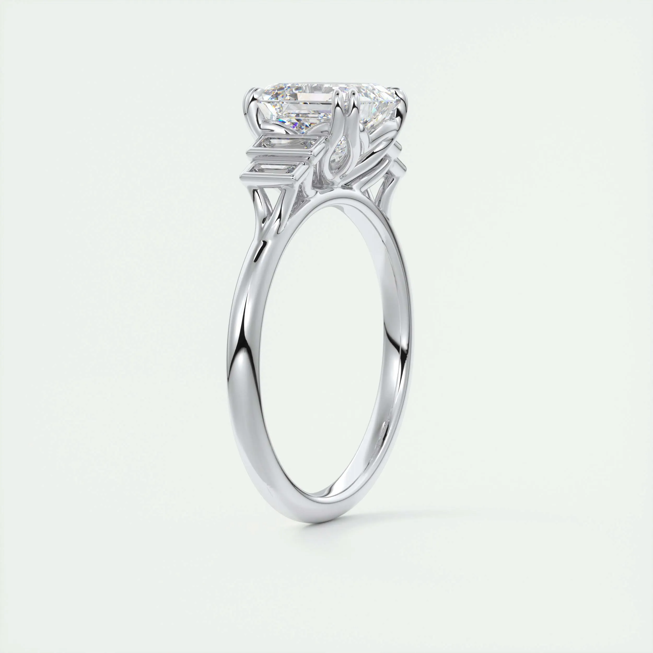 The Deco Five Stone | Asscher