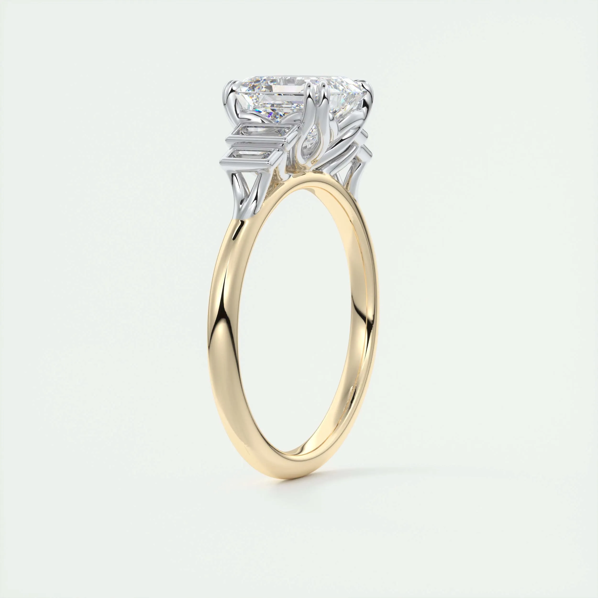 The Deco Five Stone | Asscher