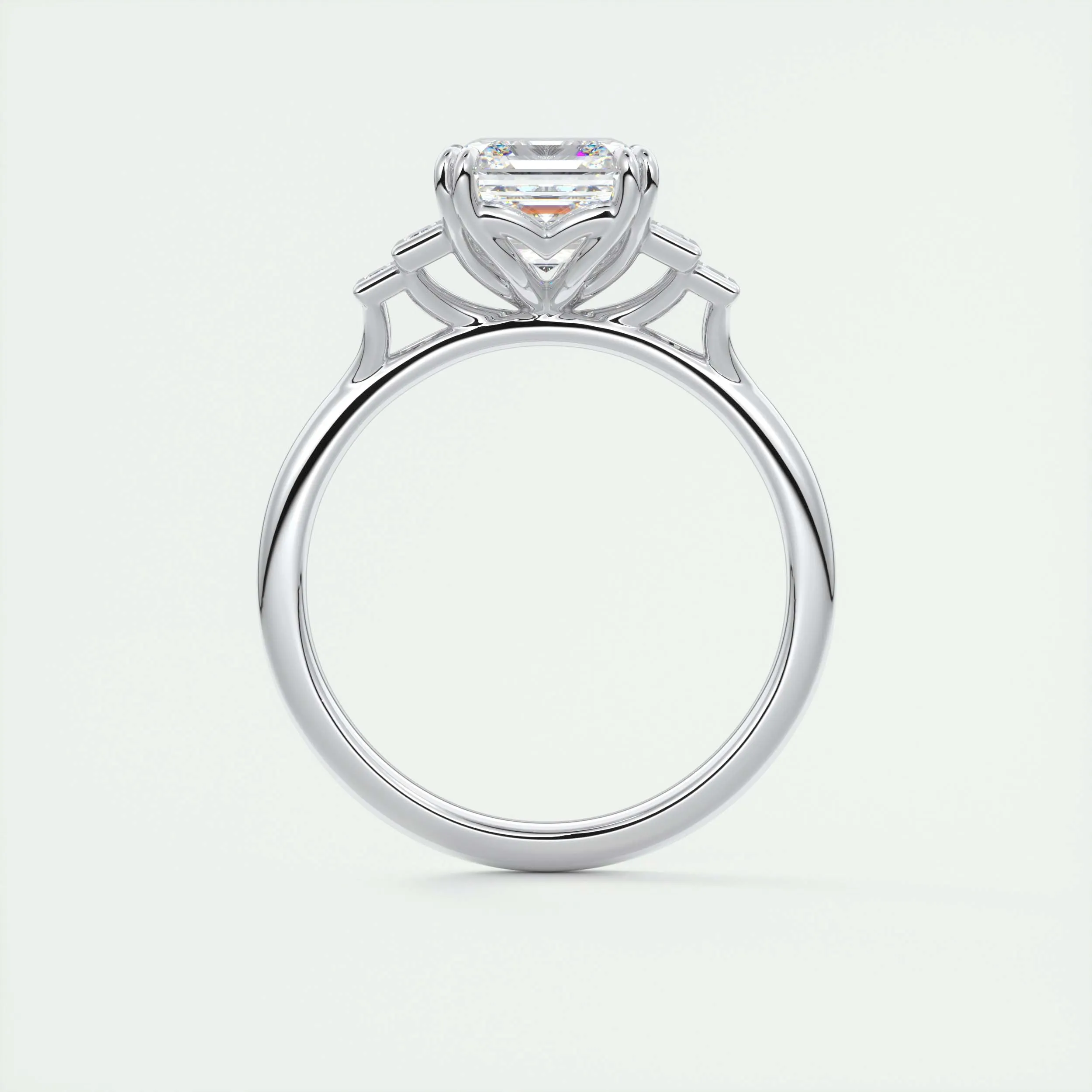 The Deco Five Stone | Asscher