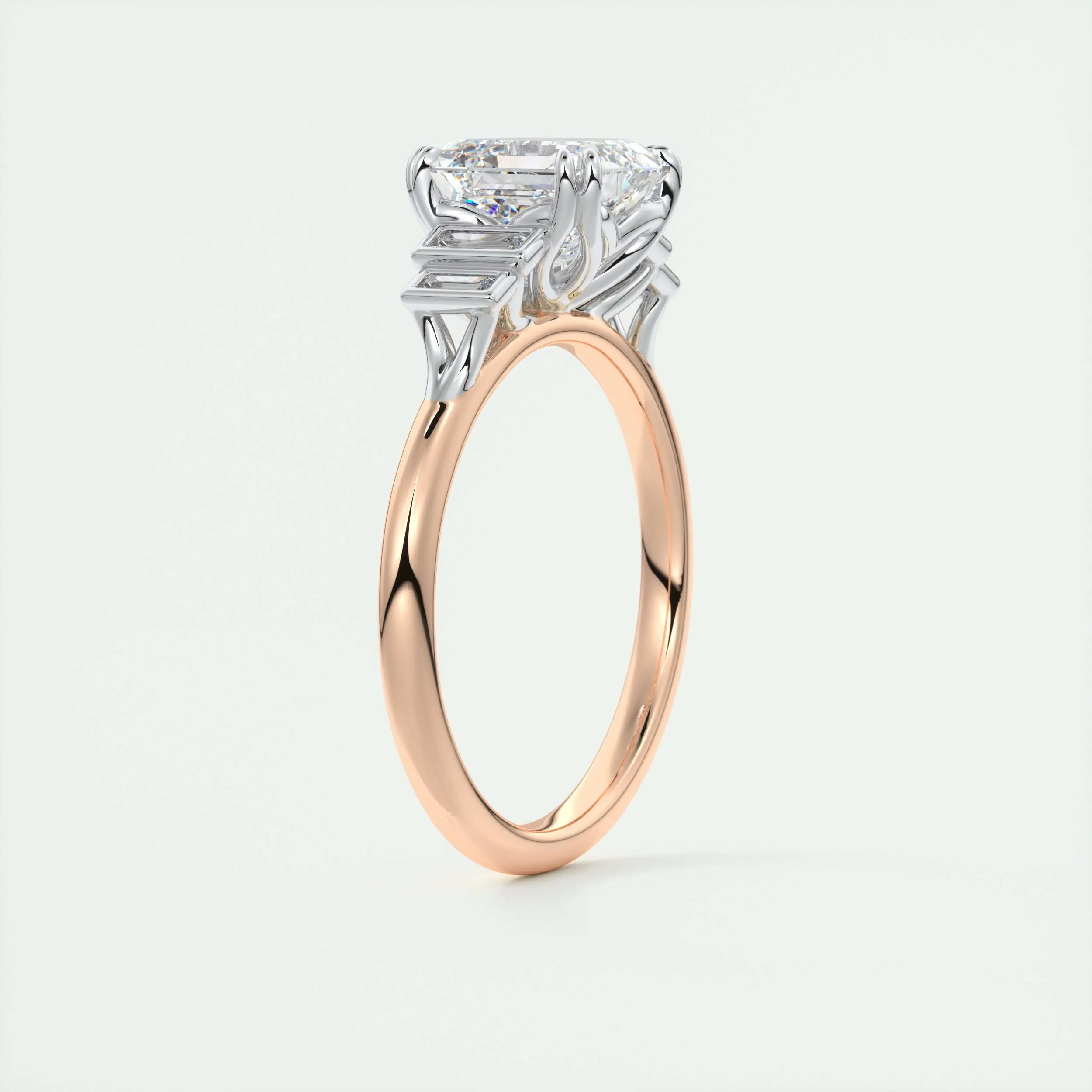 The Deco Five Stone | Asscher