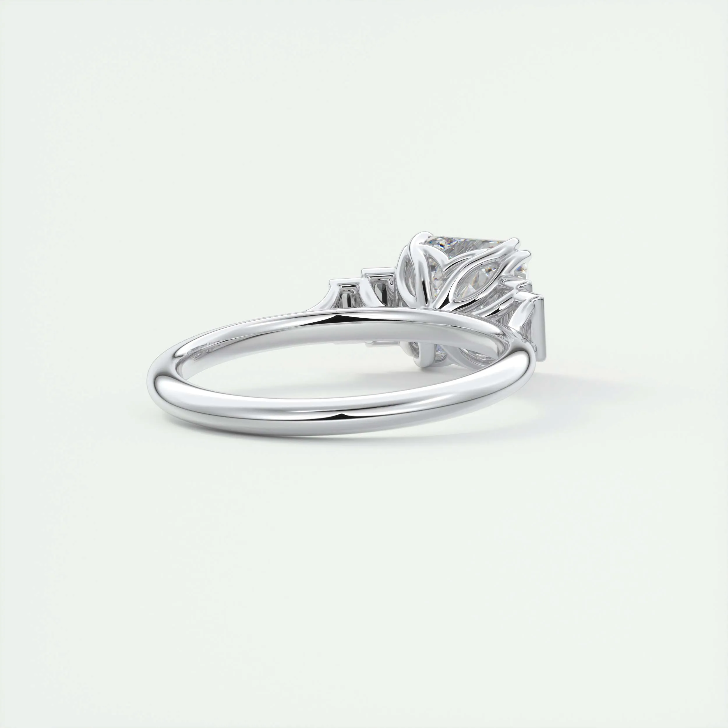 The Deco Five Stone | Asscher