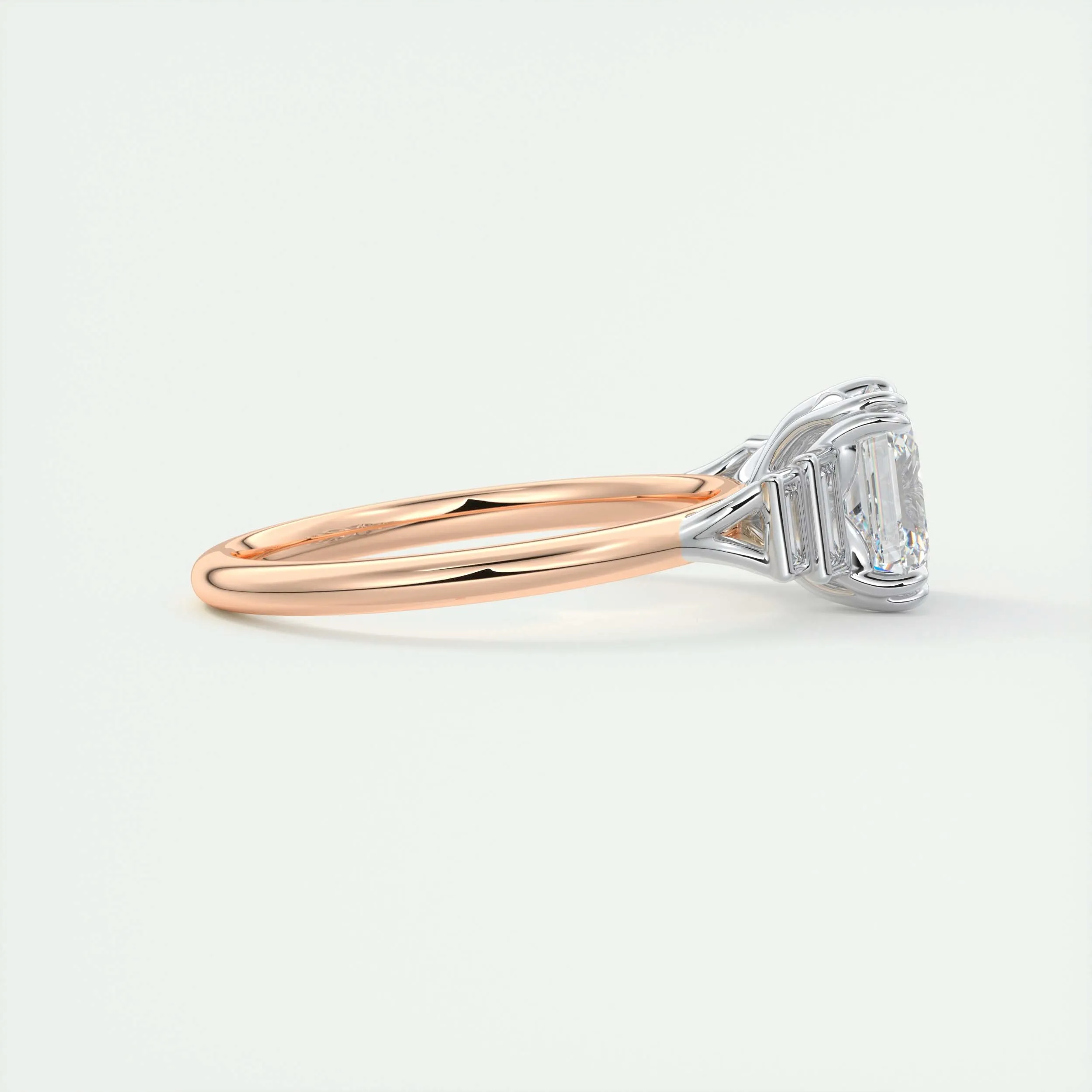 The Deco Five Stone | Asscher