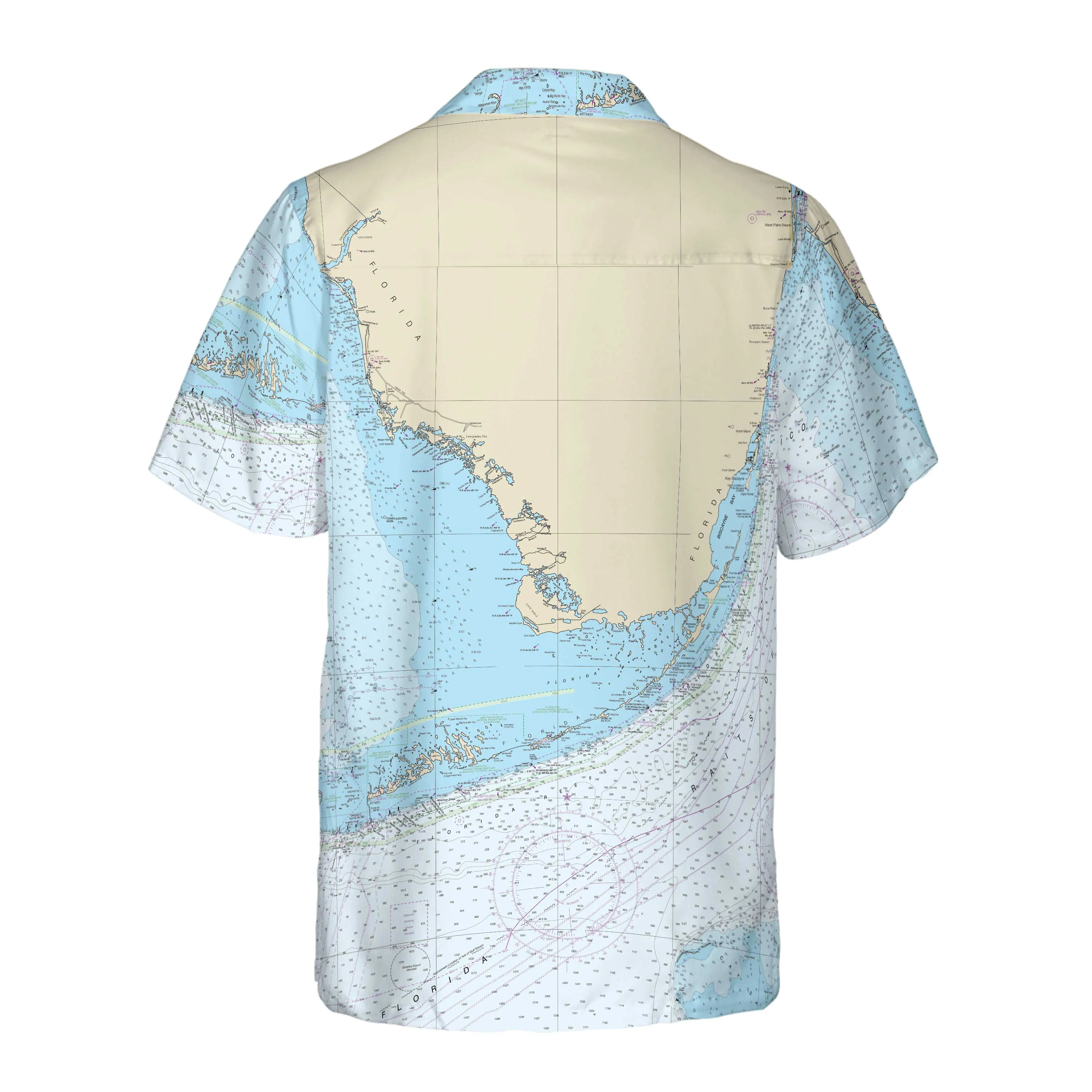 The South Florida Navigator Coconut Button Camp Shirt