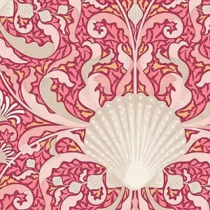 Tilda Cotton Beach - Scallop Shell - Coral