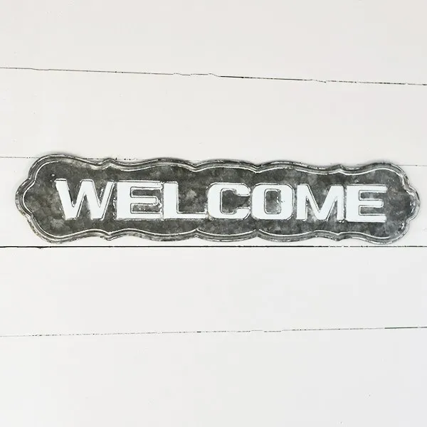 Tin Welcome Sign