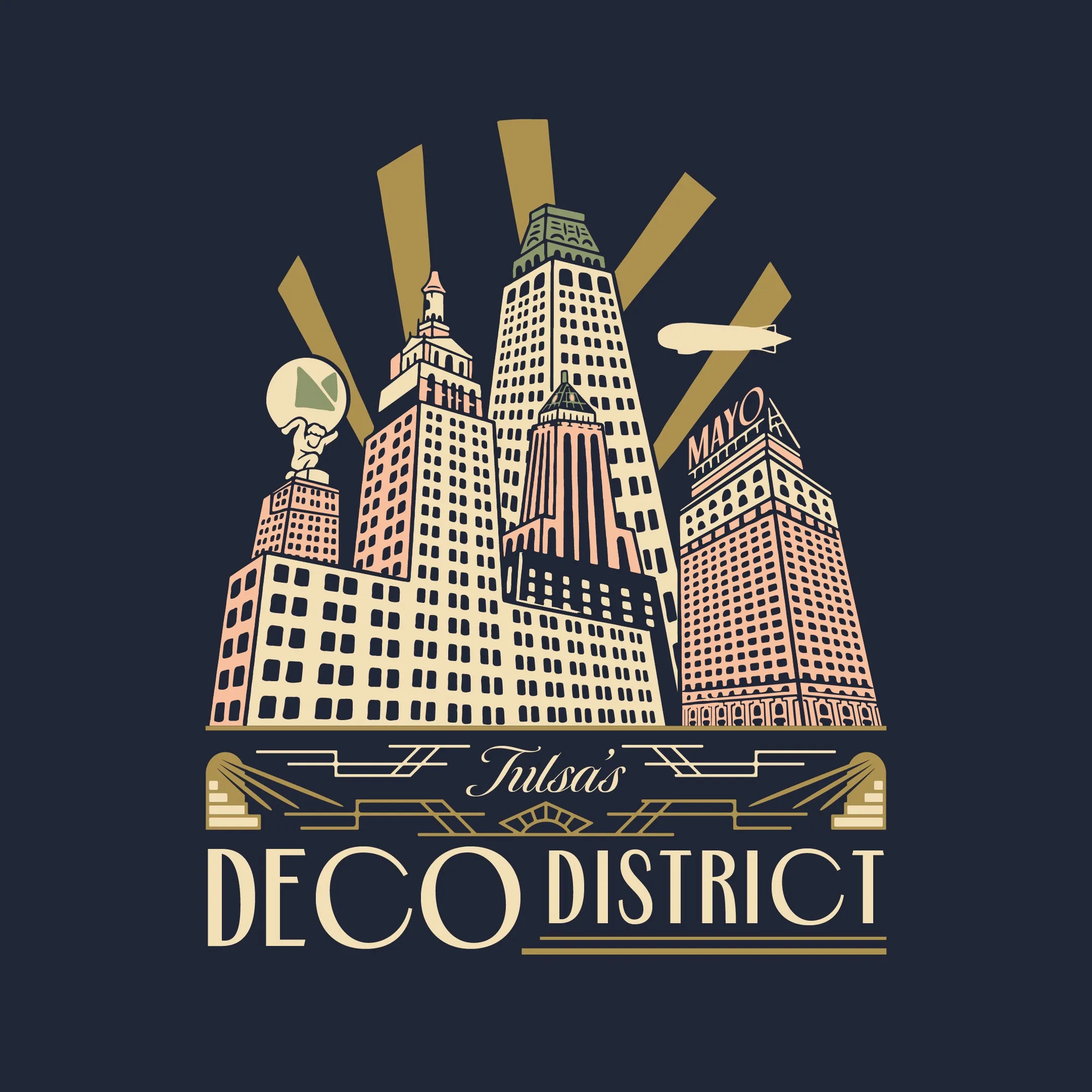Tulsa Deco District Youth Tee