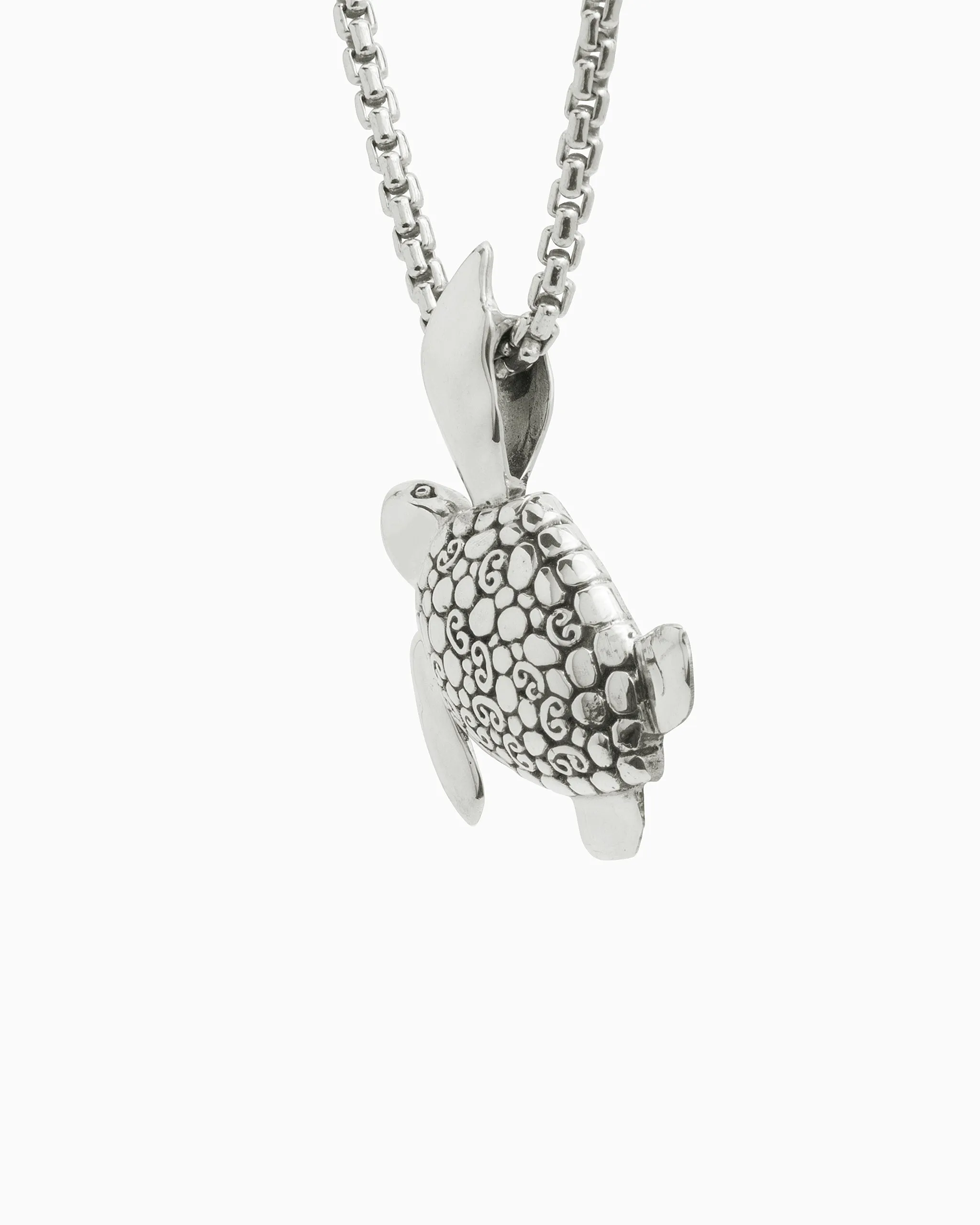 Turtle Pendant with Petroglyph Texture Shell