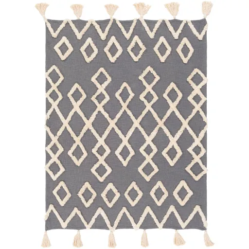 Tut Throw - Grey & Cream