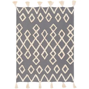 Tut Throw - Grey & Cream