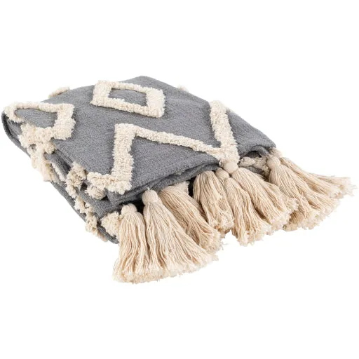 Tut Throw - Grey & Cream