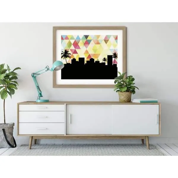 Virginia Beach, Virginia geometric skyline