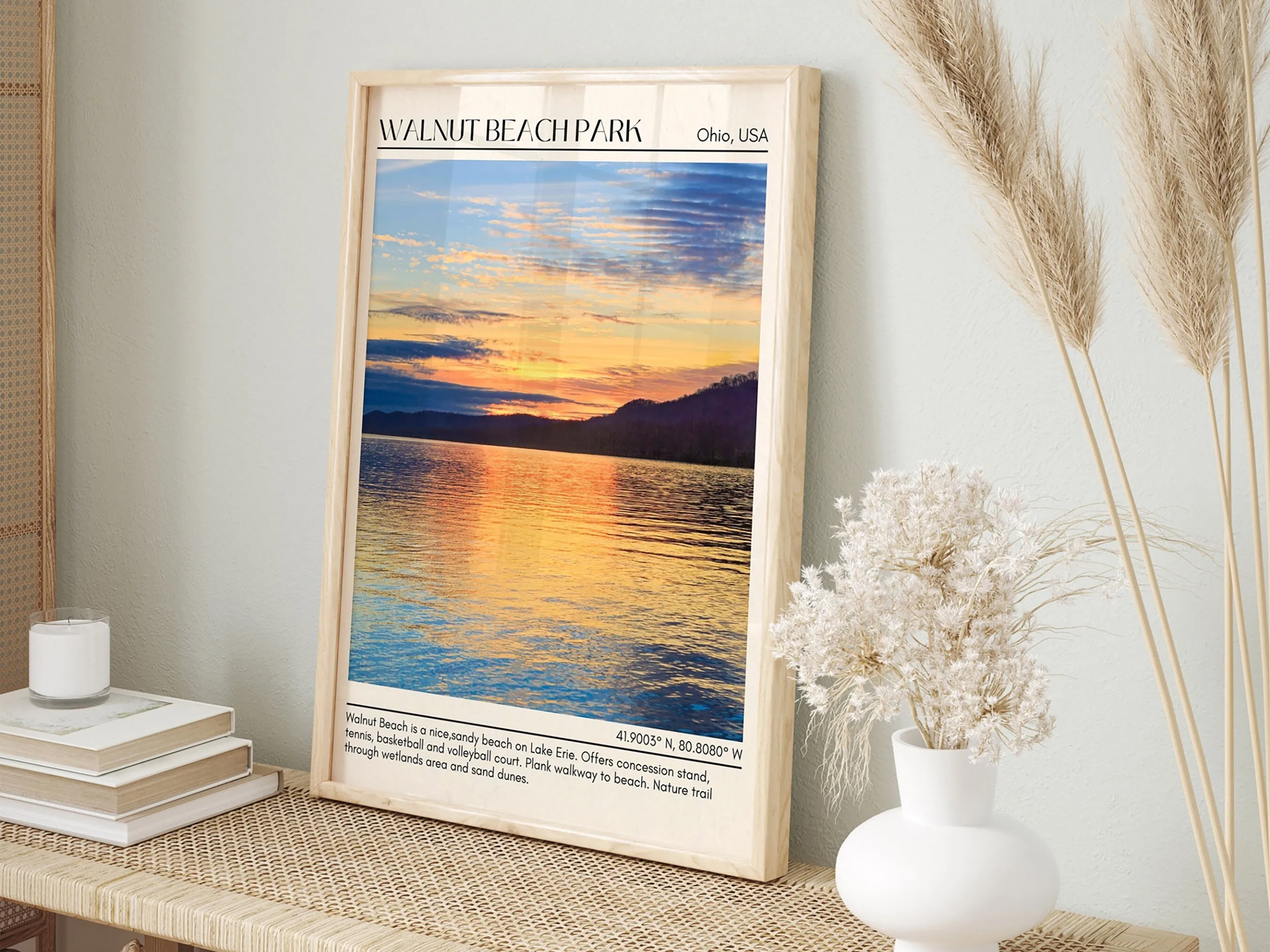 Walnut Beach Park (Ashtabula) Wall Canvas, USA
