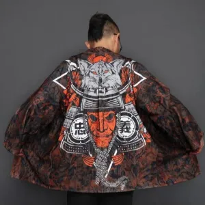 Wolf Samurai Kimono Shirt