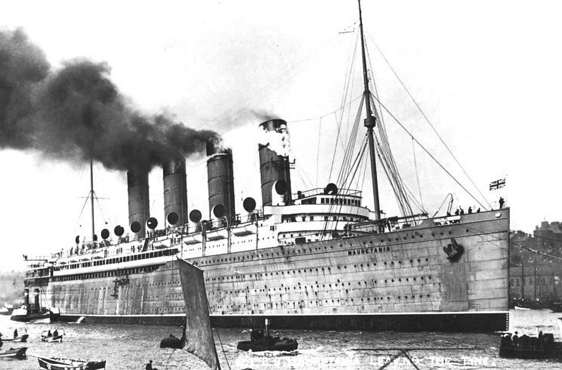 Wooden Barrel "From The Decking Of The Mauretania"