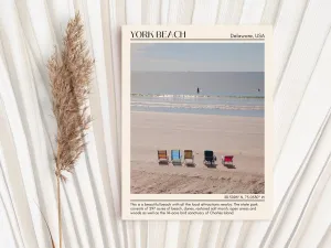 York Beach Wall Canvas, USA
